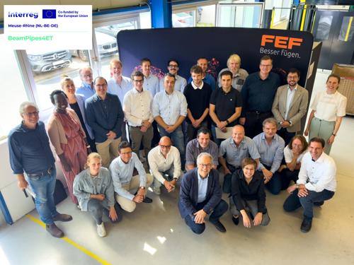 Group photo of the BeamPipes4ET team